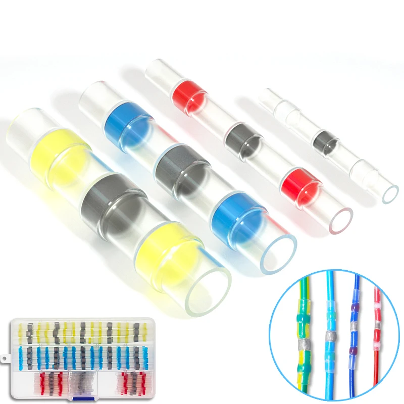 Heat Shrinkable Wire Connector 0.25-6.0mm2 Casing Welding Waterproof Quick Docking Terminal Boxed 50 Pieces And 100 Pieces