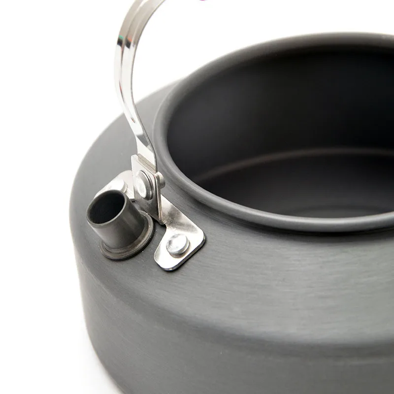 1.1/1.6L Outdoor Kettle Aluminum Alloy Pot Travel Pan Teapot Coffee Tableware Cookware for Hiking Camping Cookware Accessories