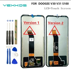 Novo para doogee v30 v30t v30pro v31gt s120 s100 pro s110 v max pf10 pro falcon 40 lcd df20 s118 display + tela de toque