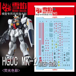 Model Decals Water Slide Decals Tool For 1/144 HG MK-II AEUG Fluorescent Sticker Models Toy Accessories