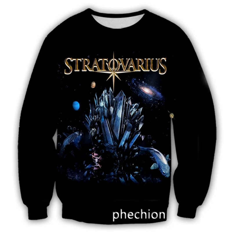 phechion New Fashion Men/Women Stratovarius 3D Print Casual Sweatshirt Streetwear Men Loose Sporting Sweatshirt G38