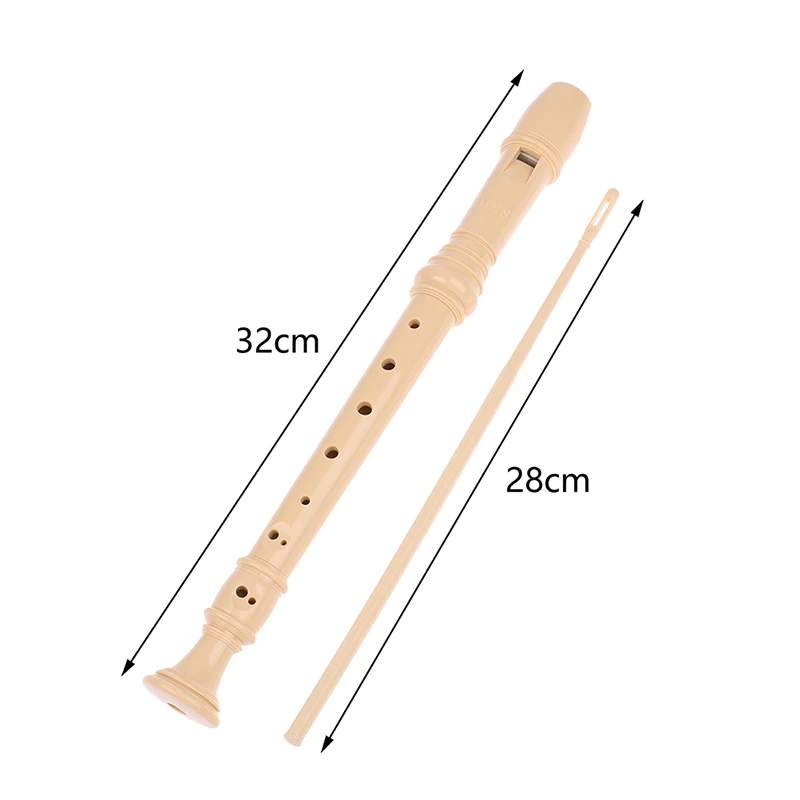 1 Pcs Professional Treble Flute 6/8-Hole Soprano Recorder ABS Clarinet Sound Easy Adjustable Instrument