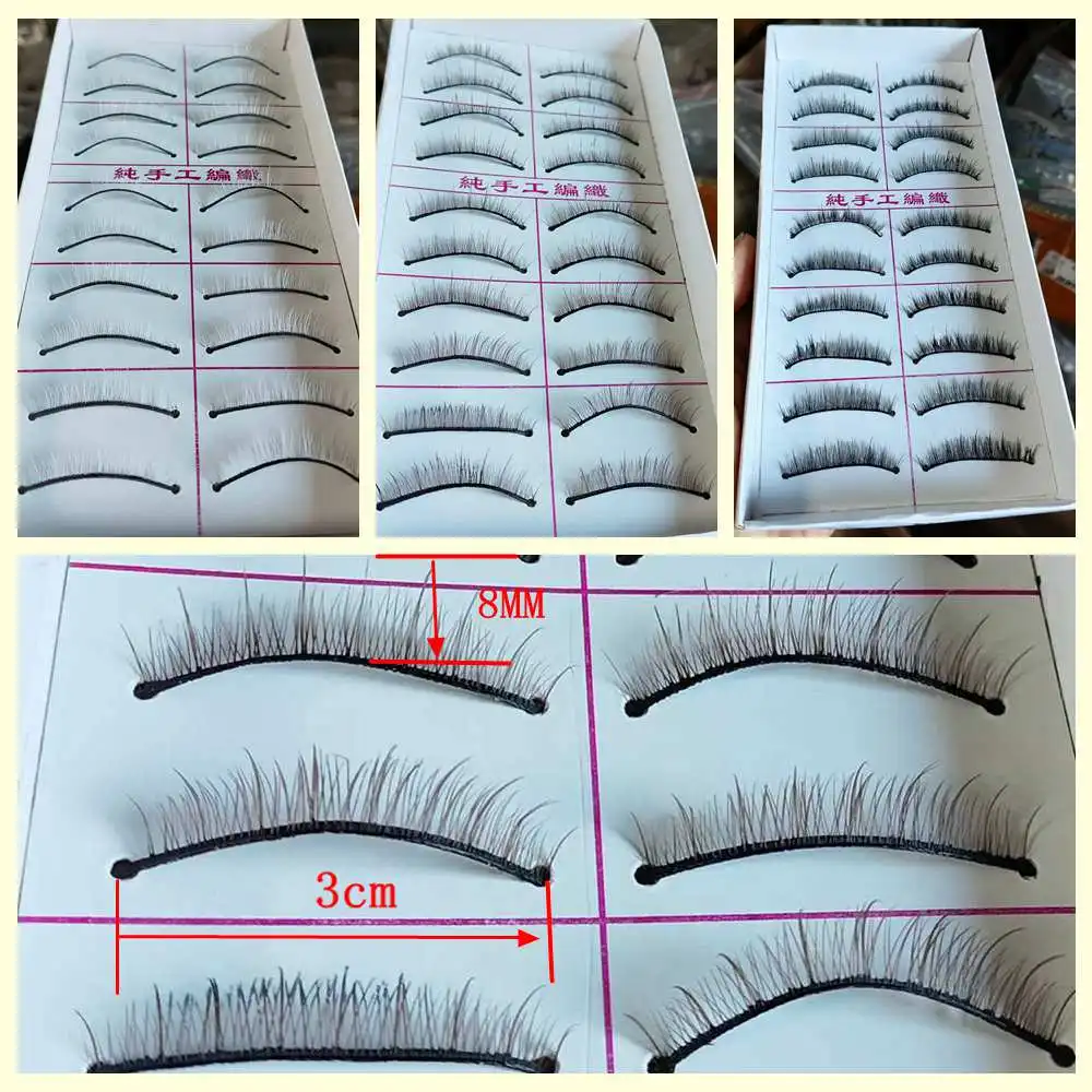 1/8 1/10 1/12  1/6 1/4 1/3 70cm aod dod msd yosd sd bjd doll eyelash black  blue pink yellow purple white #6