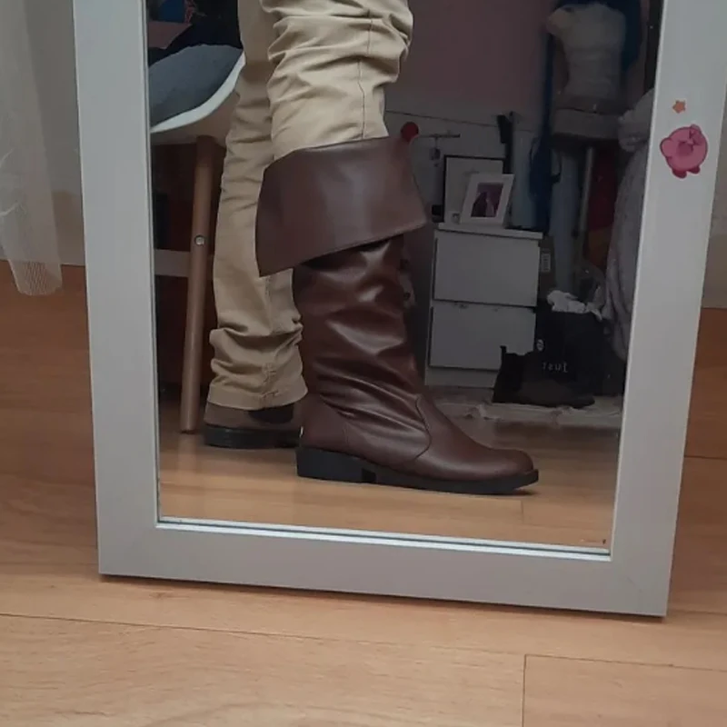 Mittelalterlichen Leder Stiefel Jack Sparrow Renaissance Halb Haddock Schuhe Schuhe Larp Pirate Warrior Vintage Jackboot Für Erwachsene Männer