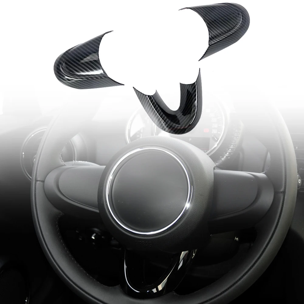 

Углеродная черная внутренняя накладка на руль, 3 шт. для BMW Mini F55 5-дверная, F56 3-дверная 2014-2023, F54 2007-2013