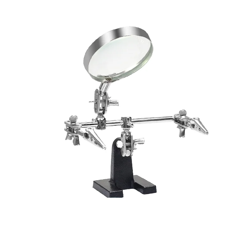 Industrial Maintenance Auxiliary Metal Clip Magnifying Glass Mobile Phone Circuit Board Repair PCB Welding Fixture
