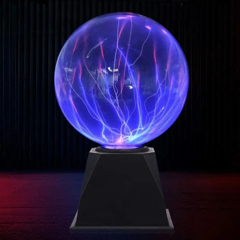 Christmas Party Sound Control Kids Toy Led Night Light Touch Glass 8 Inch Plasma Ball Lamp Amazing Bedroom Decor Unique