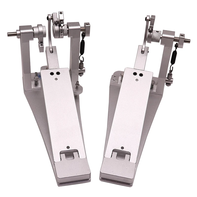 NEW Aluminium Alloy Drum Pedal Double Pedal Silver High Quality