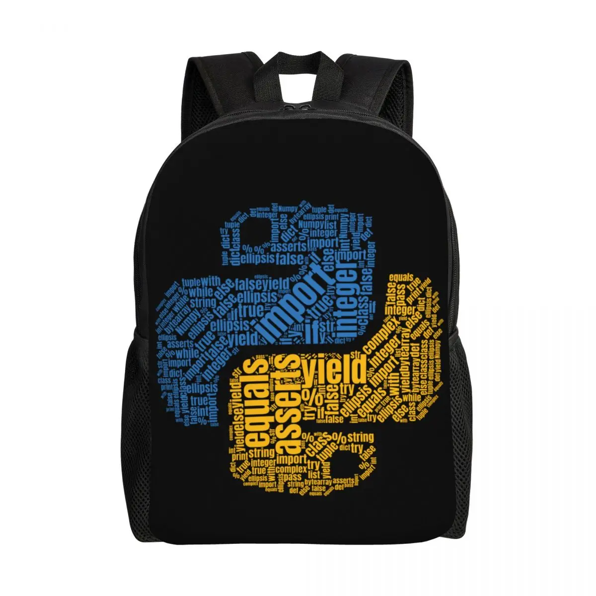 Python Programmers Travel Backpack Men Women School Laptop Bookbag Developer Coder College Student Daypack Bags