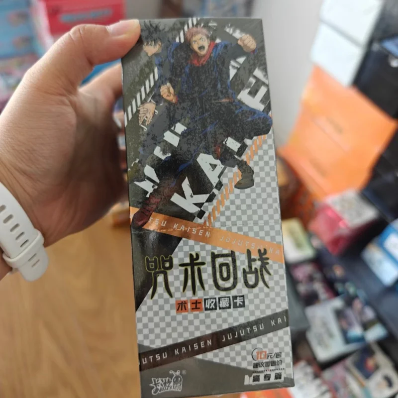 새로운 오리지널 KAYOU 카드 Jujutsu Kaisen 카드 Gojo Satoru Fushiguro Megumi Itadori Yuji Warlock 컬렉션 기프트 카드 컬렉션