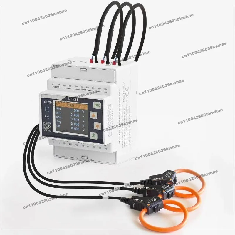For ME231 Wire-free Installation Three-phase Rail Type Multi-function Smart Meter Roche Coil Meter