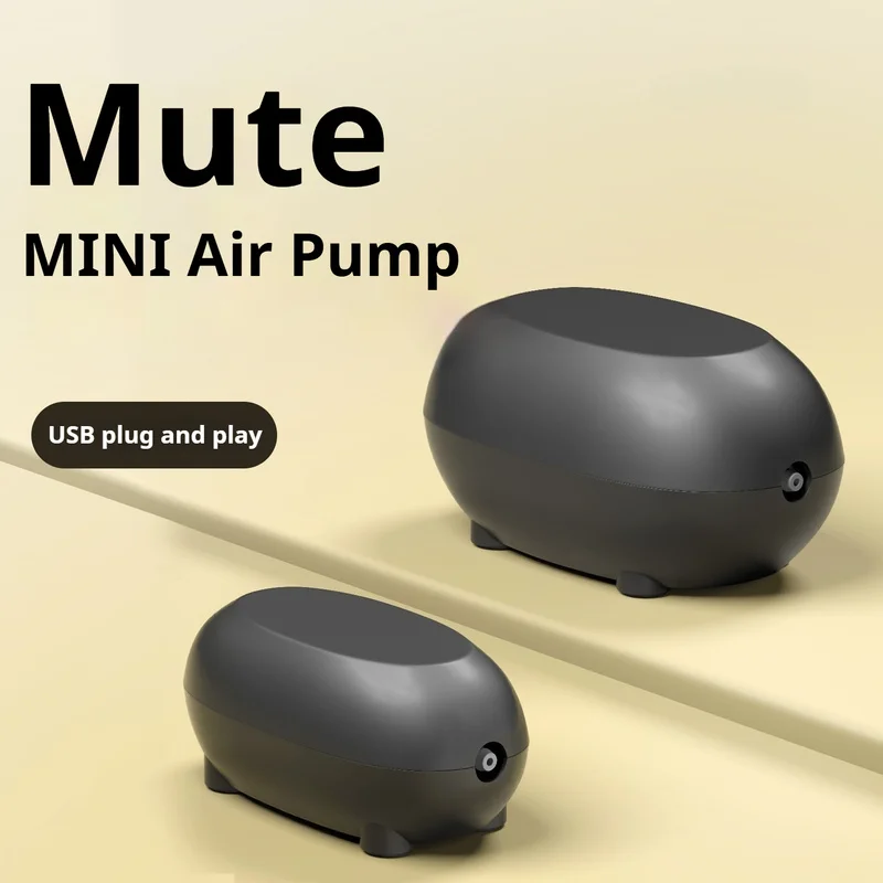 USB Aquarium Air Pump Mini Ultra‑Silent Compressor Household Fish Tank Oxygen Aerator Small Oxygen Pump Aquatic Accessories
