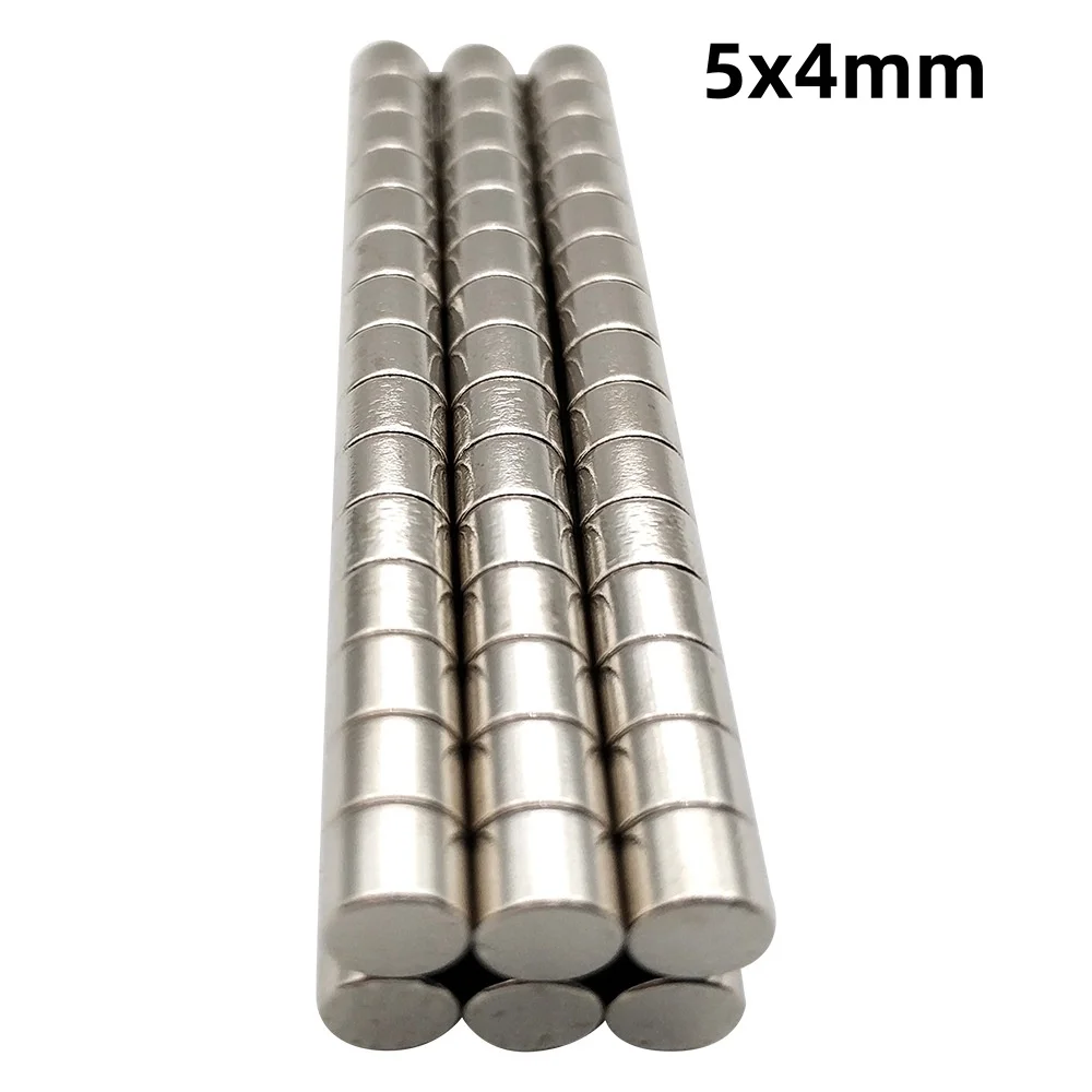 Ímã de cilindro forte 5x4mm 5mm * 4mm ímã redondo 5x4mm mini ímã pequeno 5*4mm para geladeiras domésticas, escritórios diy