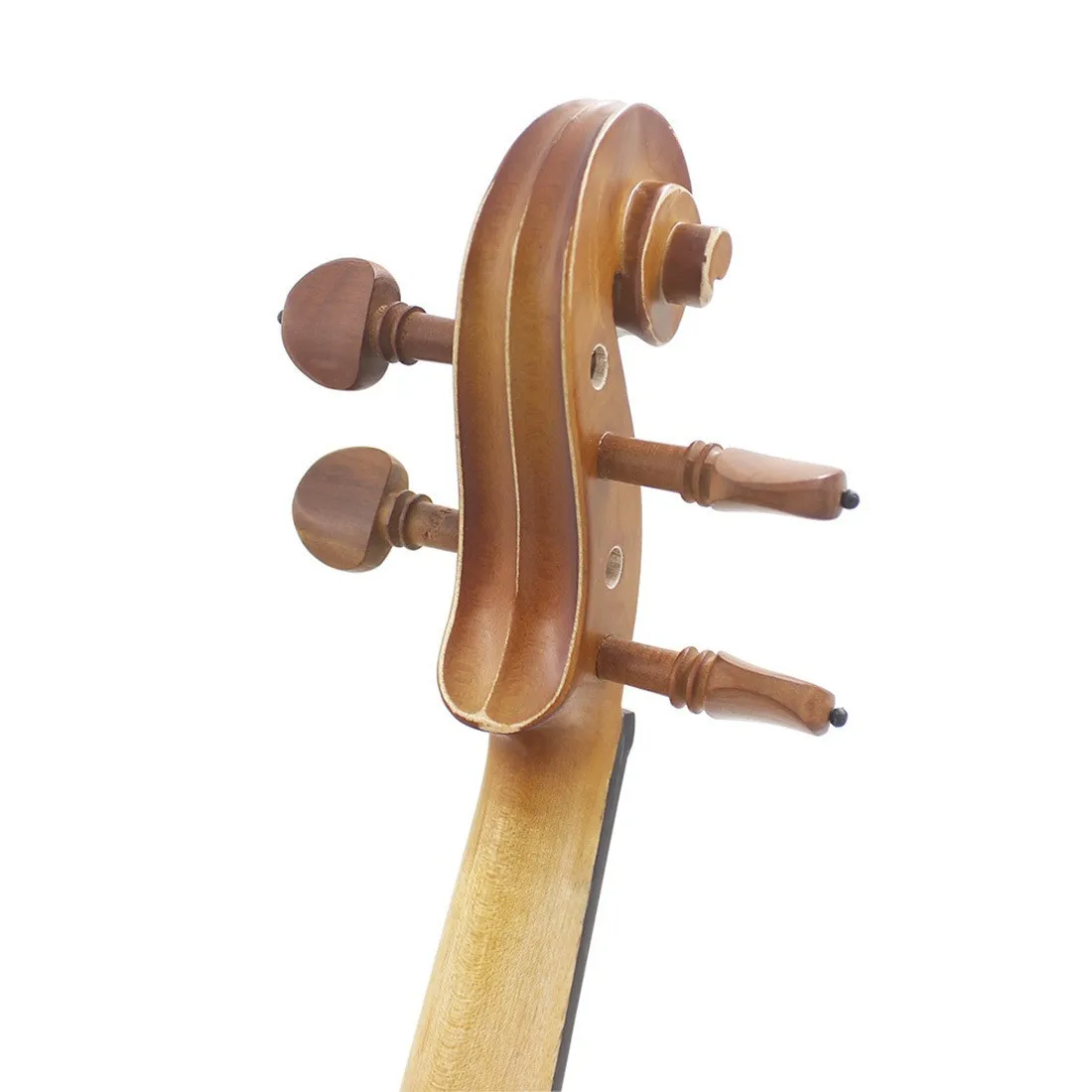 Скрипка натурального цвета Hooqu размером 4/4 с верхом из ели и кленовыми сторонами, музыкальный инструмент ручной работы