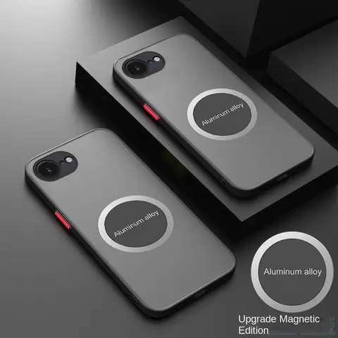 아이폰 16E용 Magsafe 마그네틱 하드 투명 케이스 IPhone16E 아이폰 SE 2025용 무광택 투명 커버