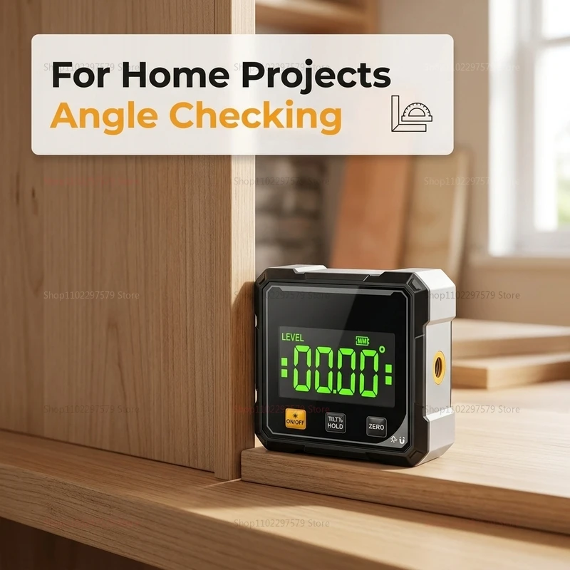 Pocket Digital Level Protractor Inclinometer Professional Digital Display Angle Gauge 360 Degree Magnetic Digital inclinometer