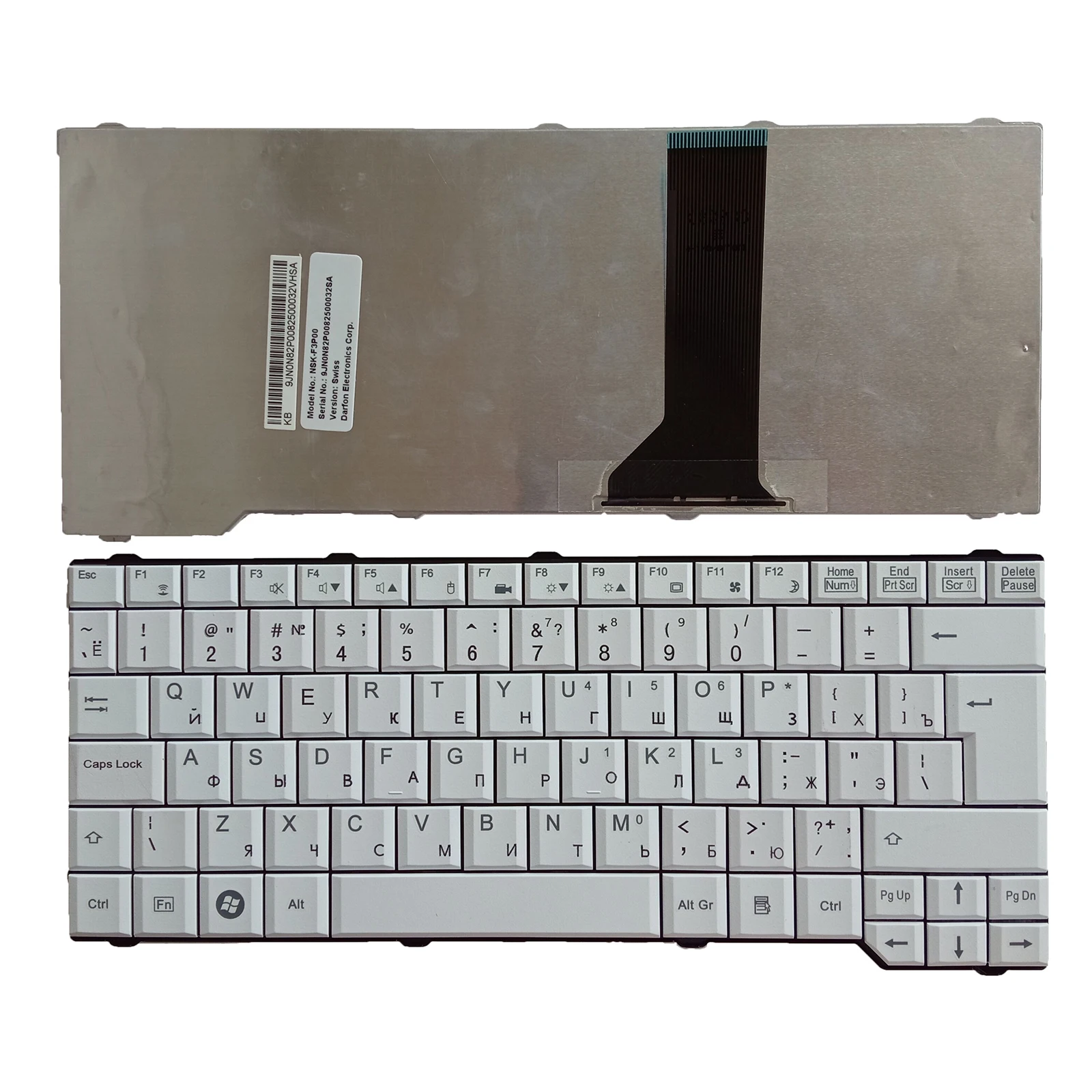 لوحة مفاتيح كمبيوتر محمول جديدة لـ asus amilo v6515 و v6535 و v6545 و v655 و x9510 و x951 و ru و white