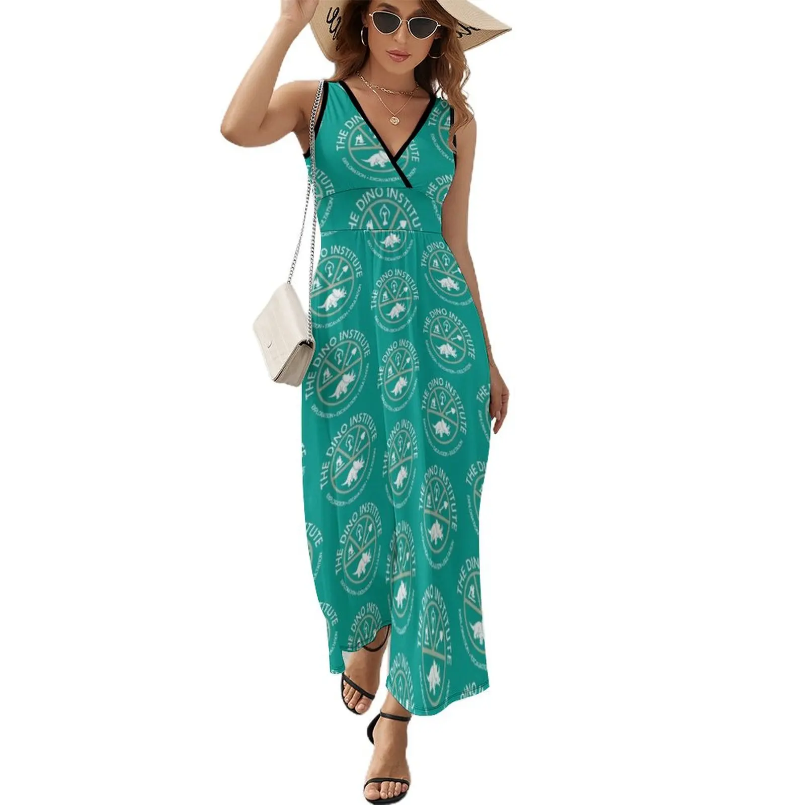 

Dino Institute Logo Sleeveless Dress Beachwear elegant and pretty women's dresses Party dresses for women