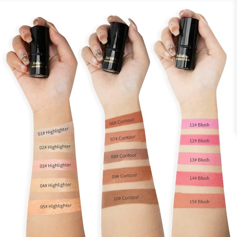 Barra para esculpir rostro de precisión, para un contorno definido, Aegyo Sal brillante, colorete y base impecable, crema mezclable sin costuras