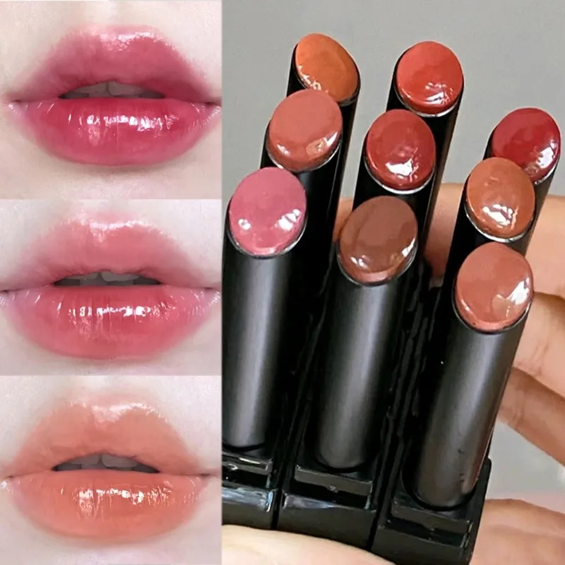 Moisturizing Mirror Solid Lip Gloss 8 Colors Waterproof Lasting Non-sticky Nude Brown Red Watery Lipstick Lips Makeup Cosmetics