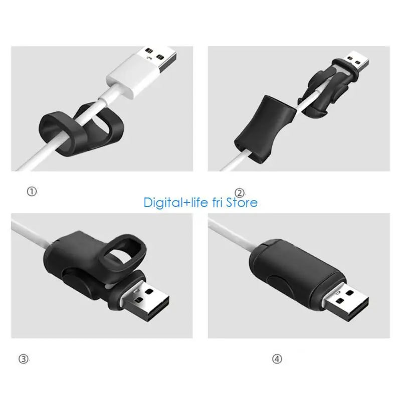 E06D Type C Cable Cable Protector USB Line  Cable Protector Charging Protective