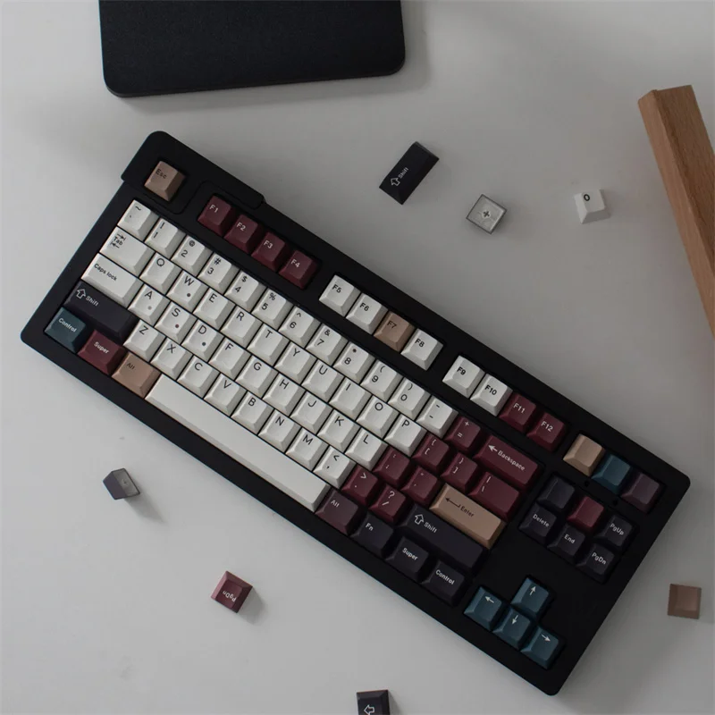 Cherry Profile 129 Keys PBT Keycap Mechanical Keyboard Gamer Five Sides Dye-Subbed Supplement 2.25 2.75 7U Spacebar Alice 80 Pro