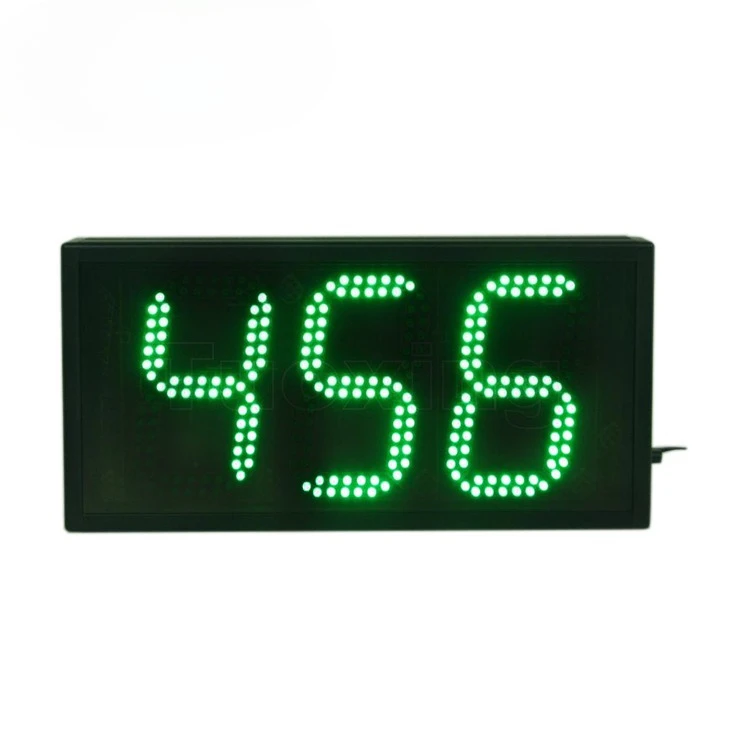 Portable 6-inch 3-bit manual timer digital 999-day countdown clock green remote control electronic theory product