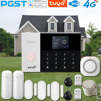 PGST PG-105 Smart Home Security Alarm System Kit Tuya Smart Life Application Compatible with Anti theft Intruder Smart 4G WIFI G