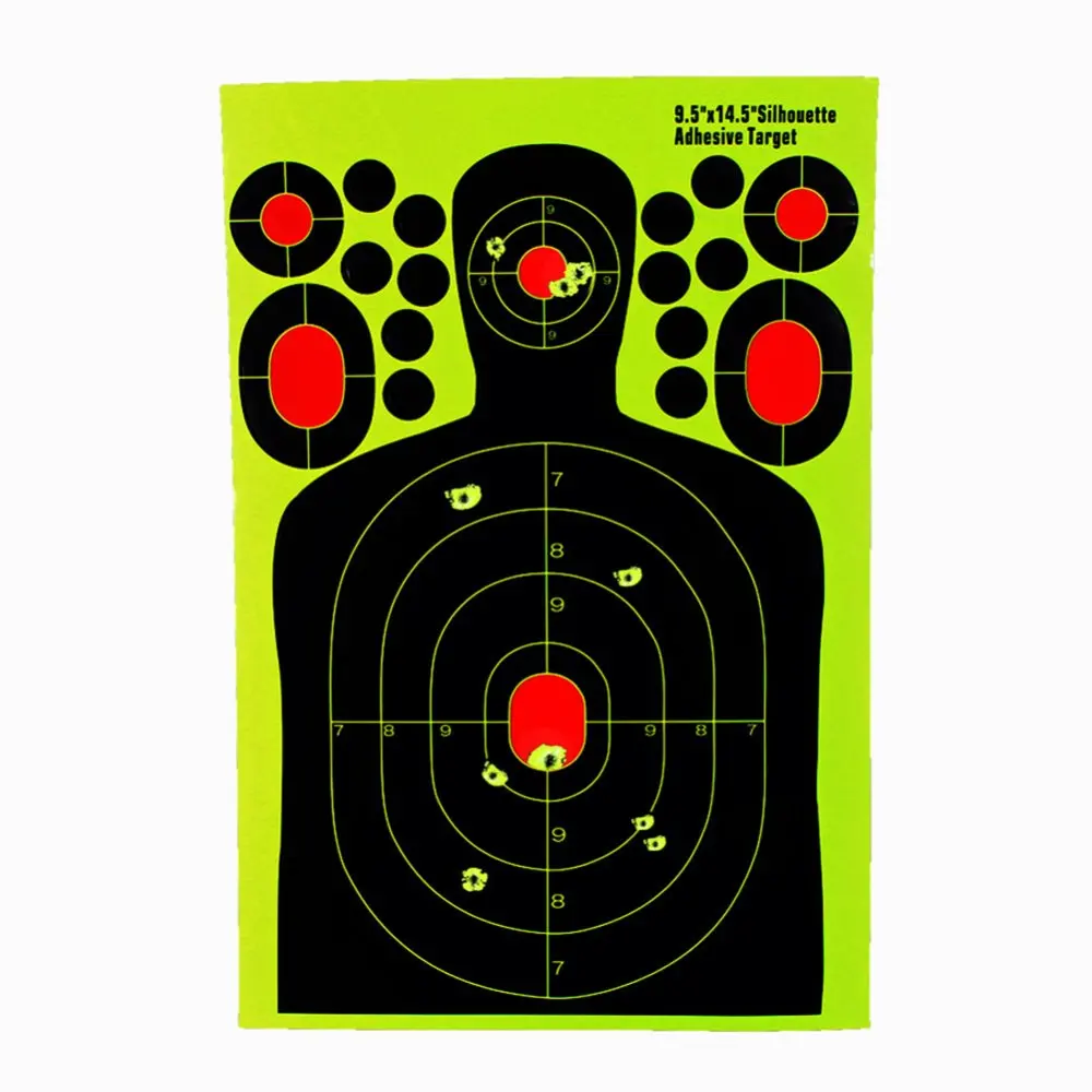 5/10PCS 14.5 Inch Shooting Target Stickers Adhesive Reactive Self Stick Shooting Targets Splatter Paper for Shooting Training