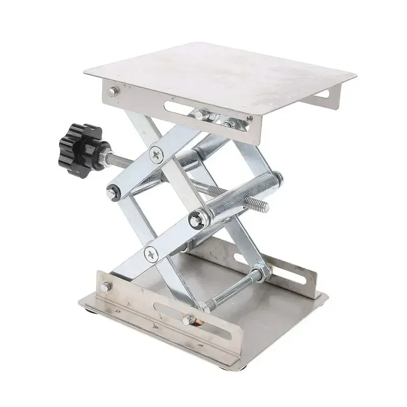 150/250mm/300mm Home Stainless Steel Router Lift Table Woodworking Engraving Lab Lifting Stand Rack Platform for Cutting Wood