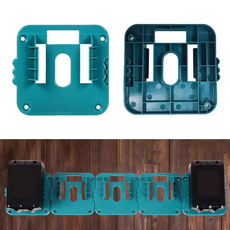 Imagem -03 - Suporte de Armazenamento da Bateria para Makita Li-ion Batterywall Mount Armazenamento Rack para Workbench Toolbox 14.4v 18v 210packs