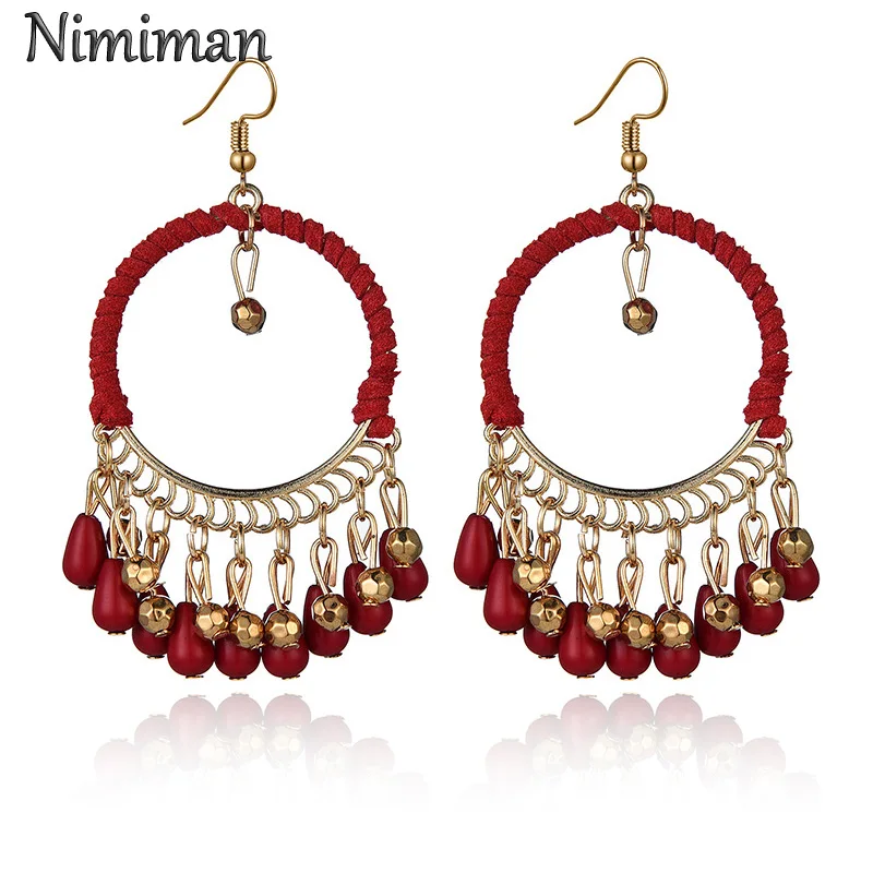 

Nimiman Belly Dance Jewelry Earrings for Women's Fashionable Round Tassel Earrings Bracelet Wedding Anniversary Jewelry Gift