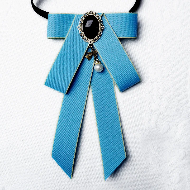 2025 Nuovo papillon in nastro giapponese per ragazze - Accessorio per capelli stile JK, cravatta per camicetta carina, decorazione per scuola/ufficio (11 * 18 cm)