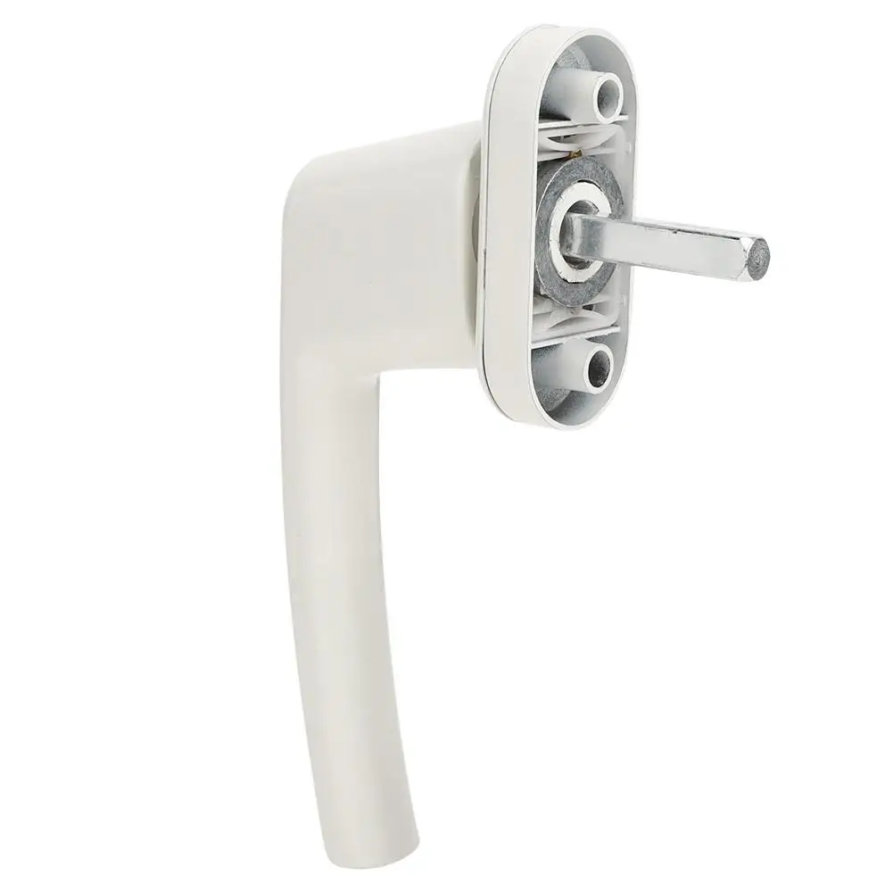 Round Bottom Plastic Casement Window Handle with Two-Point Latch Lever - Durable Door Handles for Easy Operation