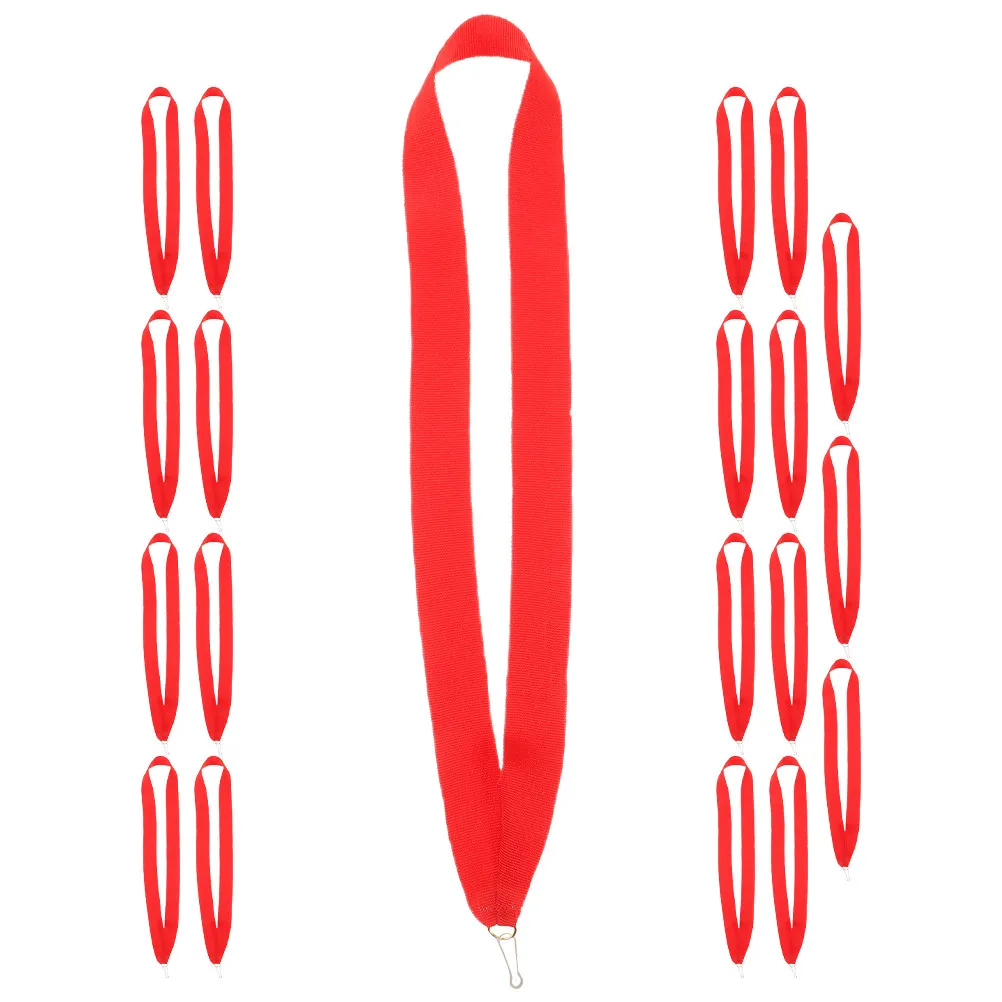 

20Pcs Medal Award Neck Ribbons Ribbon Lanyards Flat Medal Straps for Sports Meetings Party Games and Competitions