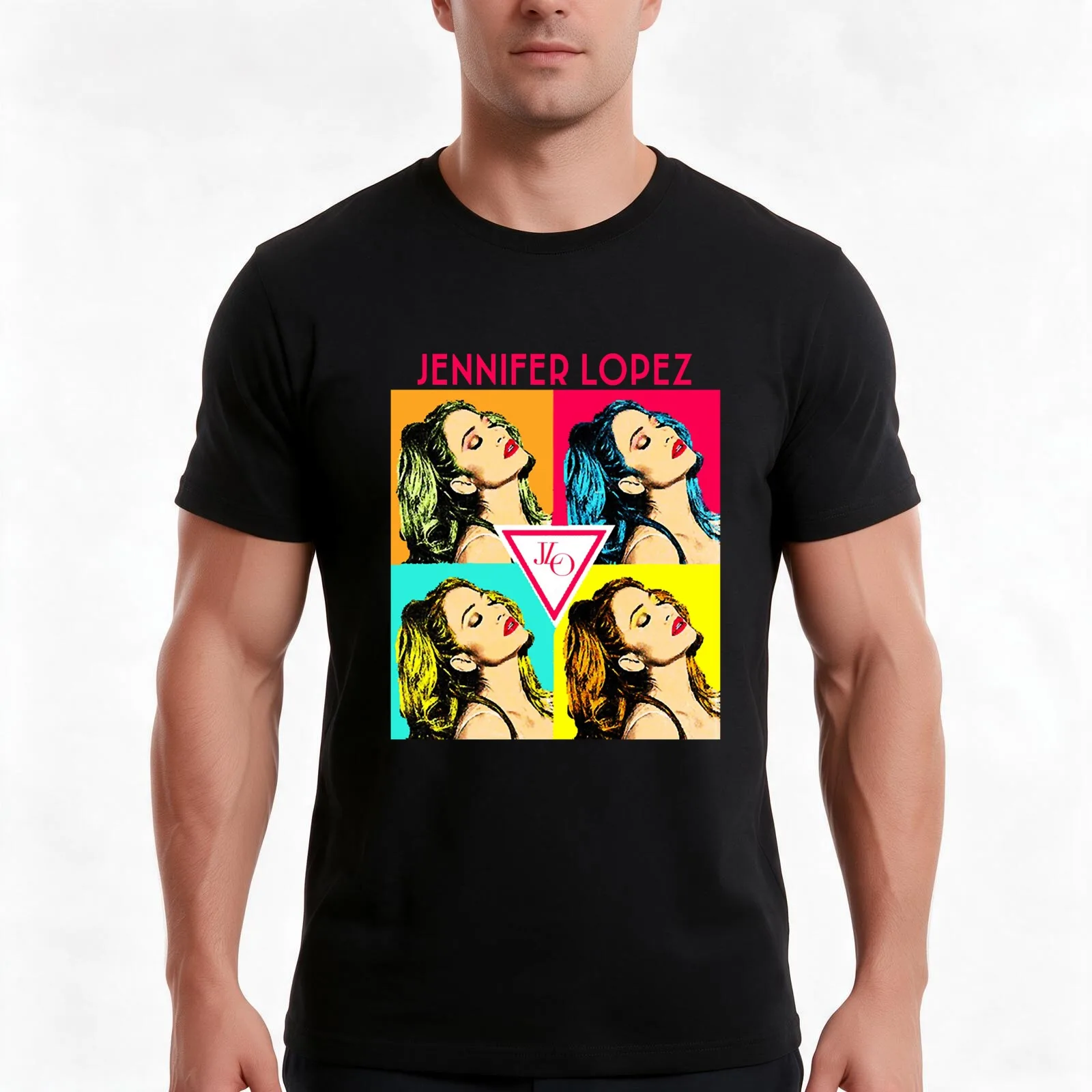 Jennifer Lopez T-Shirt Summer Casual Cotton Tee Oversized Streetwear Tops Vintage Graphic Print Loose Fit Short Sleeve