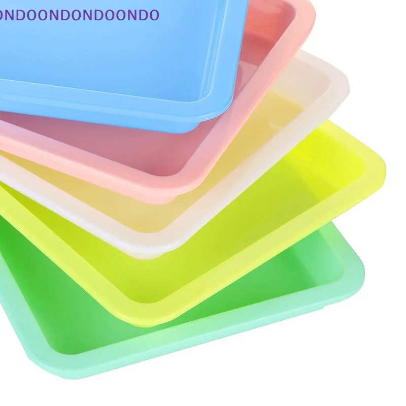 1Pcs Rainbow Sensory Activity Tray Teacher Approved Plastic Organizer for Play Sand Craft Classroom Learning Activities