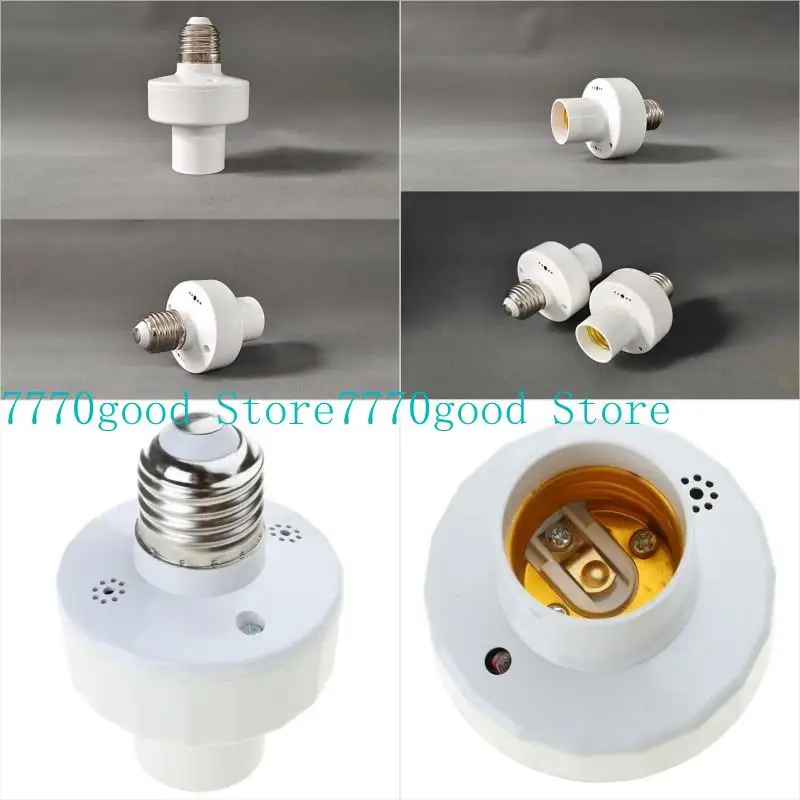 

31BA E27 Socket Motion Sensors Light Bulb Holder Motion Sensors Light Socket with Adjustable Delay for Home Garage Lighting
