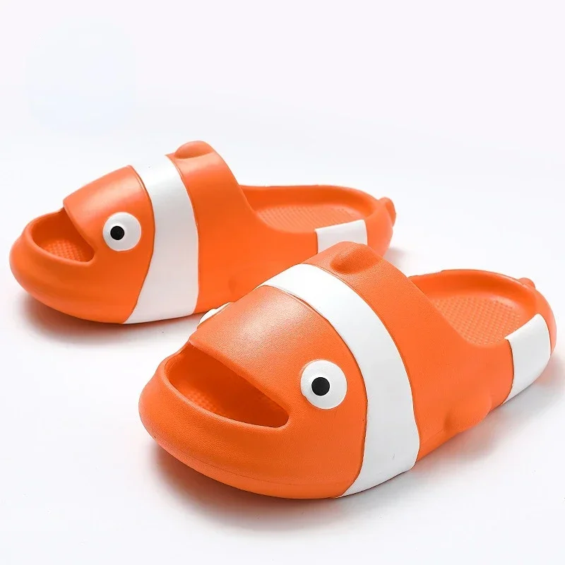 Clownfish Orange White Slide Sandal Novelty Fish Shoes Unisex EU44-45 US size 11 Amazon.com | Jerzmy Clown Fish Slides for Women Men, House  main image 4