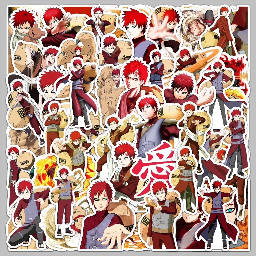 50 Stück Anime Naruto Gaara Graffiti Aufkleber Koffer Briefpapier Laptop Computer Gitarre Handy DIY Dekorieren Aufkleber