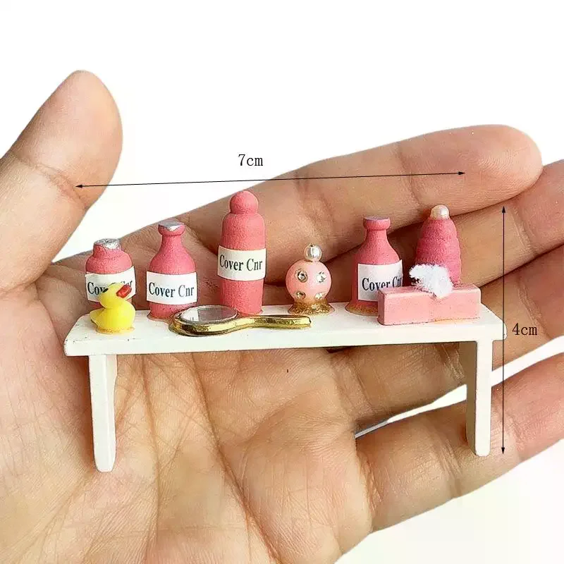 1 Pezzo 1/12 Modellino Mini Portaoggetti per Casa delle Bambole, Accessorio in Miniatura, Scaffale per Profumi, Ornamenti e Giocattoli