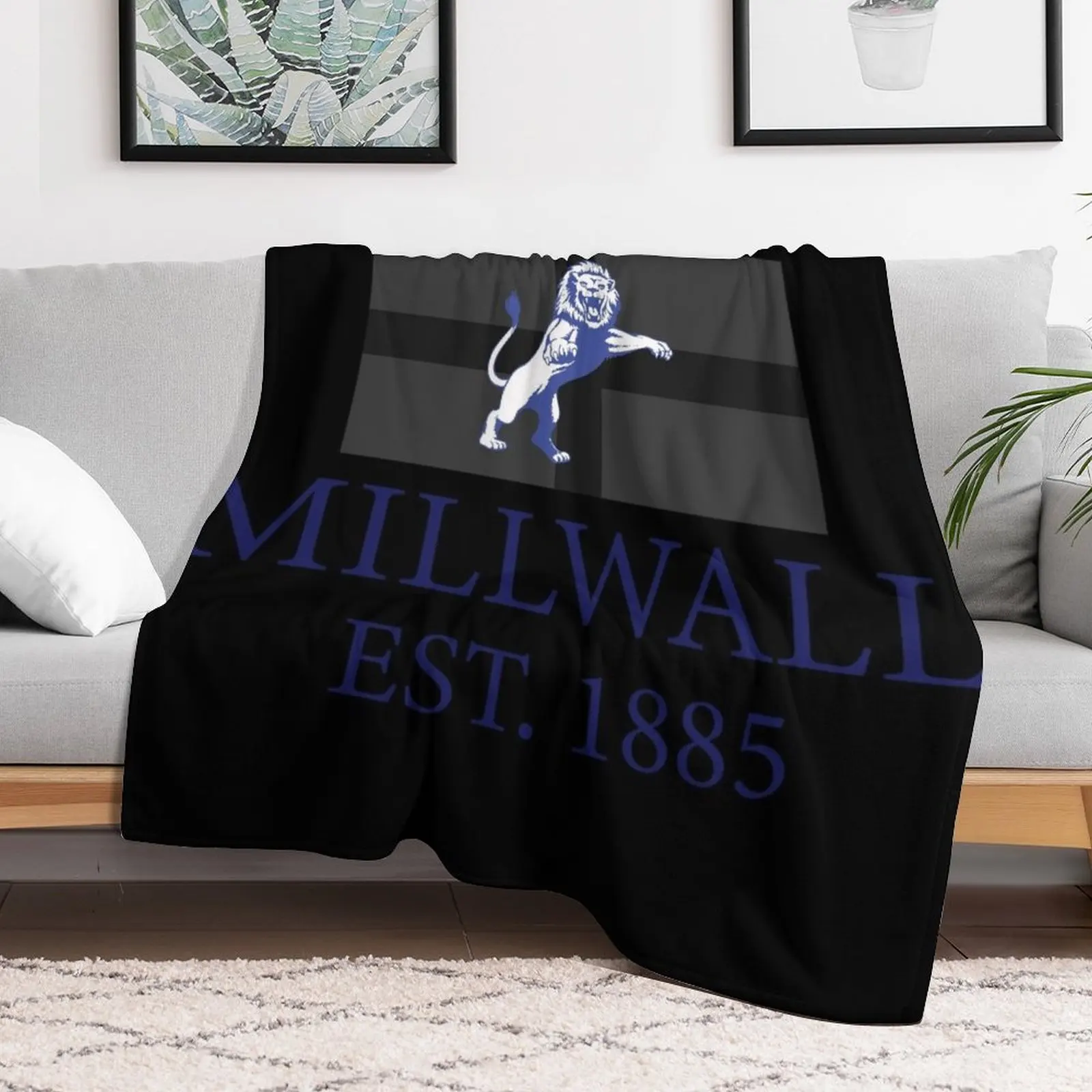 Millwall 1885 Throw Blanket Warm Sofa Quilt Blankets