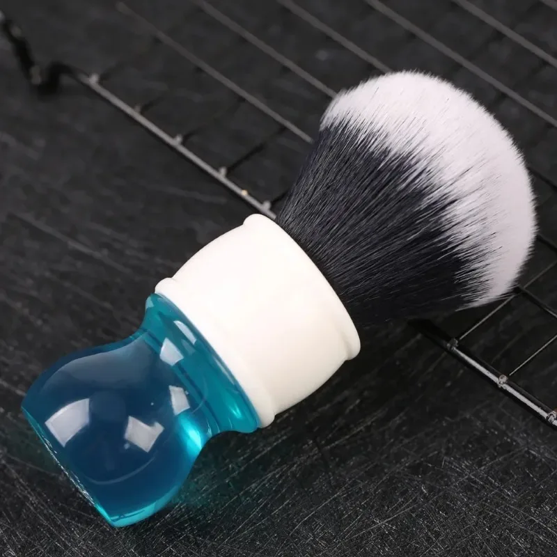 YAQI 24MM Aqua Tuxedo Synthetic Hair Shaving Brush And With Portable Travel Shaving Soap Men's Face Cleaning Tool