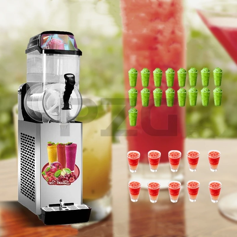 Single Jar Smoothie Daiquiri Slash Margarita Slushie Machine Granita Ice Puppy Frozen Drink Slush Machine 1 2 3 Tanks Maker