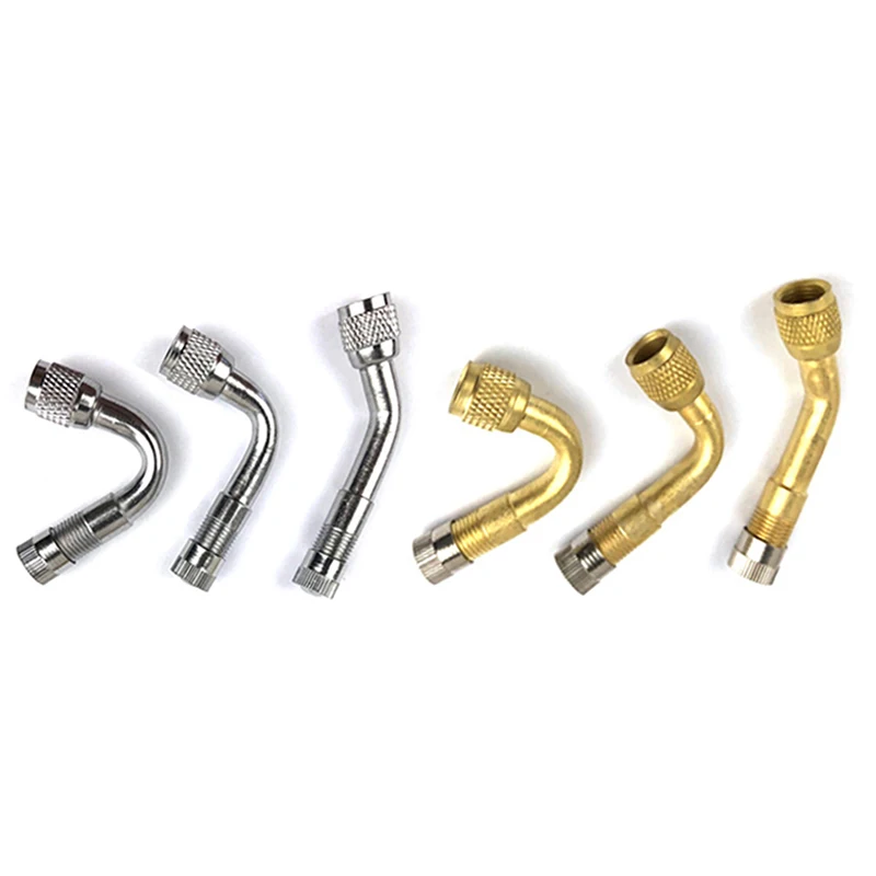 45 90 135 Degree brass Angle Bent Valve Adaptor Tyre Tube Valve Extension Adapter for Truck Car Moto Bike