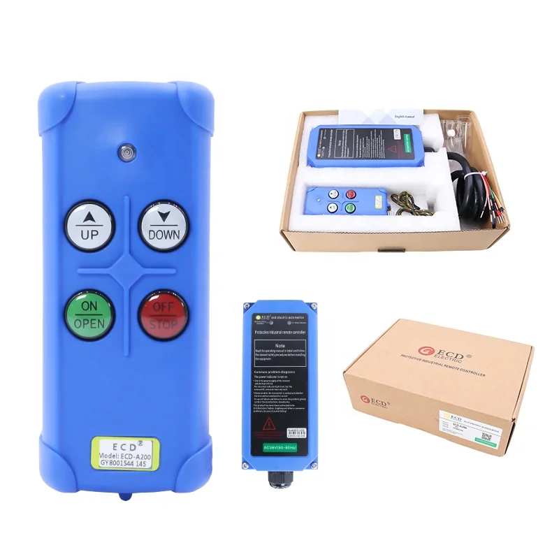 ECD-A200 New Arrival Hydraulic Trailer Crane Pendant Mixing Truck Automobile Tail Lift Industrial Smart Wireless Remote Control