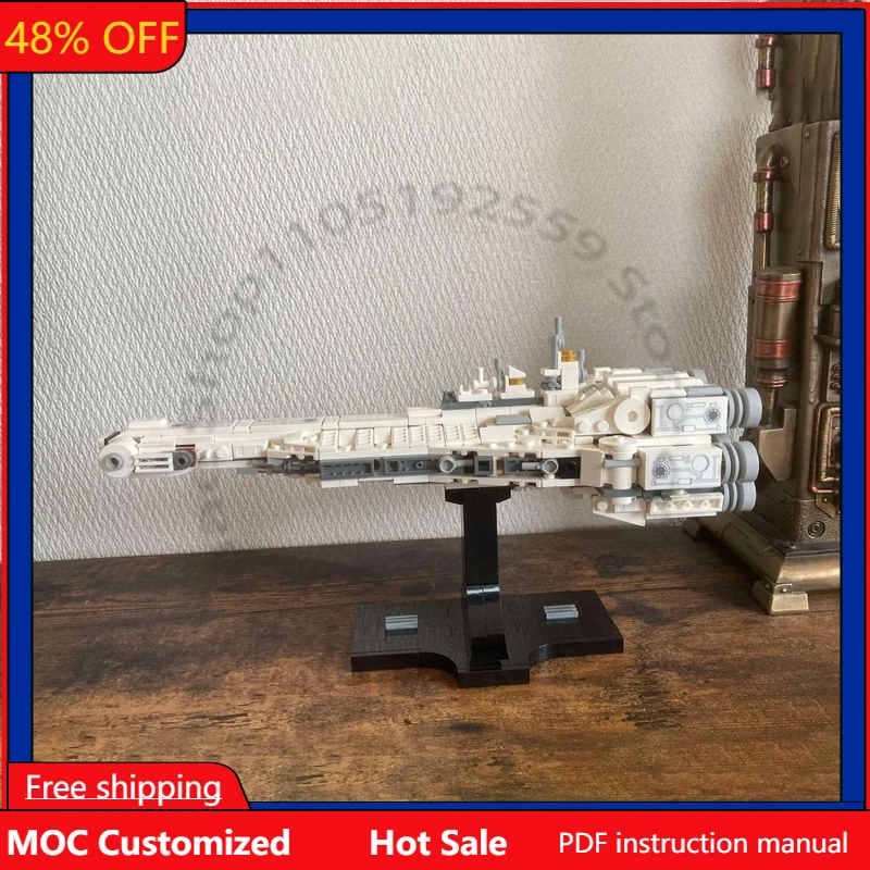 

493 PCS Star Battle Galactic Starcruiser Midi-Scale MOC Customize Modular Building Block Model Technology DIY Festival Toy Gift