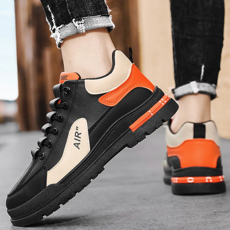 

Men's Spring Trendy Brand New Fashion Board Shoes Thick Soled Wear Resistant Increased Breathability Casual Sneakers Shoes