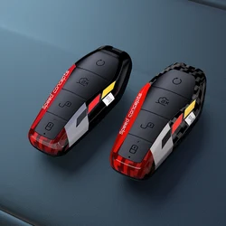 Graffiti Car Key Case Cover Shell Fob for BYD Tang EV600 Han EV Yuan ATTO 3 Song PLUS Pro MAX DMI Qin Auto Accessories