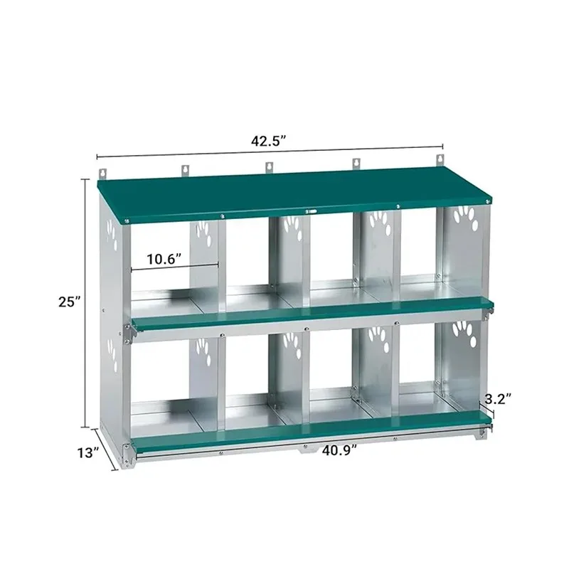 Chicken Coop  Roll-out Nesting Box Pet Cage Metal Chicken Nesting Boxes Automatic Chicken Nest Box
